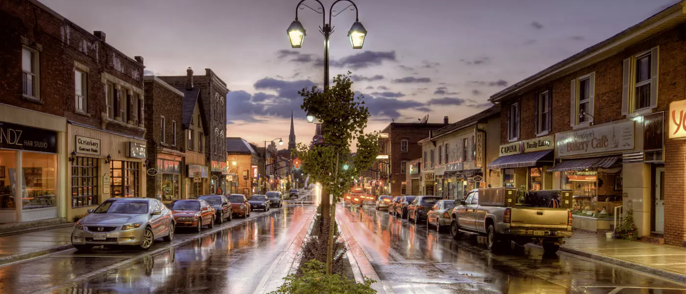 Halton Hills cityscape and real estate market